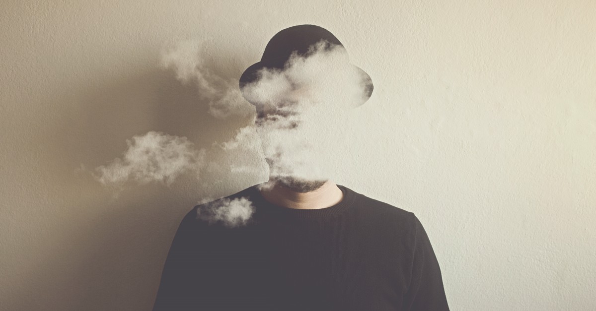 surreal man head in the clouds,account based marketing personas