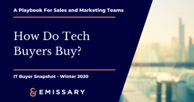 How Do Tech Buyers Buy? IT Buyer Snapshot, Winter 2021