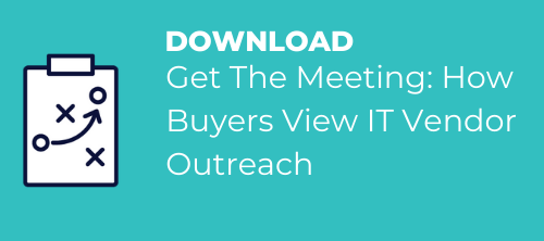 how buyers view it vendor outreach playbook cta